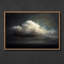 «Dramatic Luminous Cloud Floating in Dark Sky», reproduction d'art encadrée-1057015129-1057015130