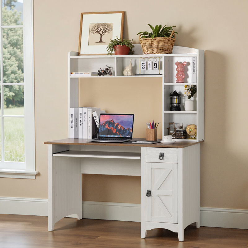 Computer Table with Keyboard Tray