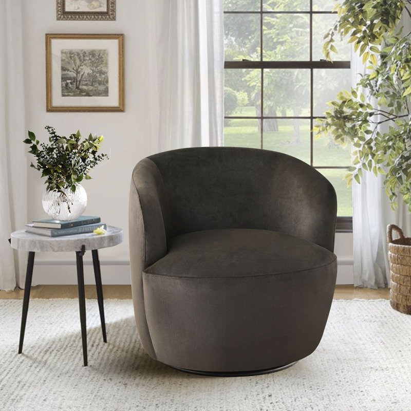 Petit fauteuil d'appoint 27 po, Brun