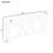 Rectangular Top Console Table with 4 Spacious Drawers, Open Bottom Storage-1837046319