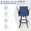 Tabouret de bar pivotant en aluminium 30 po (ensemble de 4)-2081567094