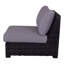 Chaise de patio avec coussins Thunell