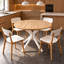 Table à pied centrale de style moderne du milieu du siècle, design multifonctionnel à pieds croisés, pouvant accueillir de 4 à 6 personnes, servant à la fois de table à manger et de grande table basse, plateau robuste avec pattes en métal-765266171