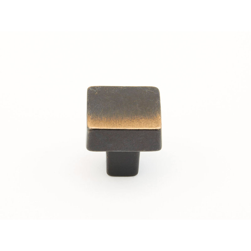 Bronze Square Knob, Antique Bronze