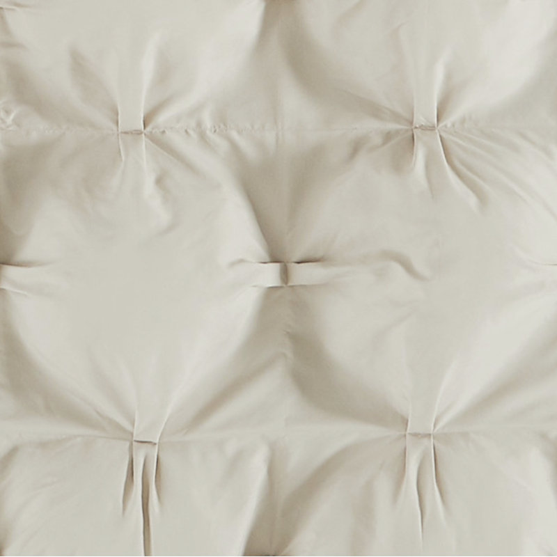 Napperon vraiment doux - rembourré, microfibre douce, Beige, Édredon pour très grand lit + 2 taies décorativ