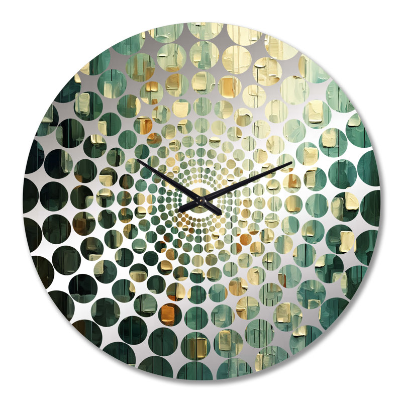 Lytzi - Horloge murale peinture abstraite, Grand