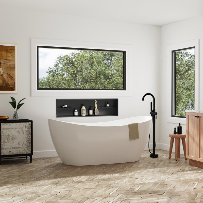 Robinet de baignoire, Noir mat