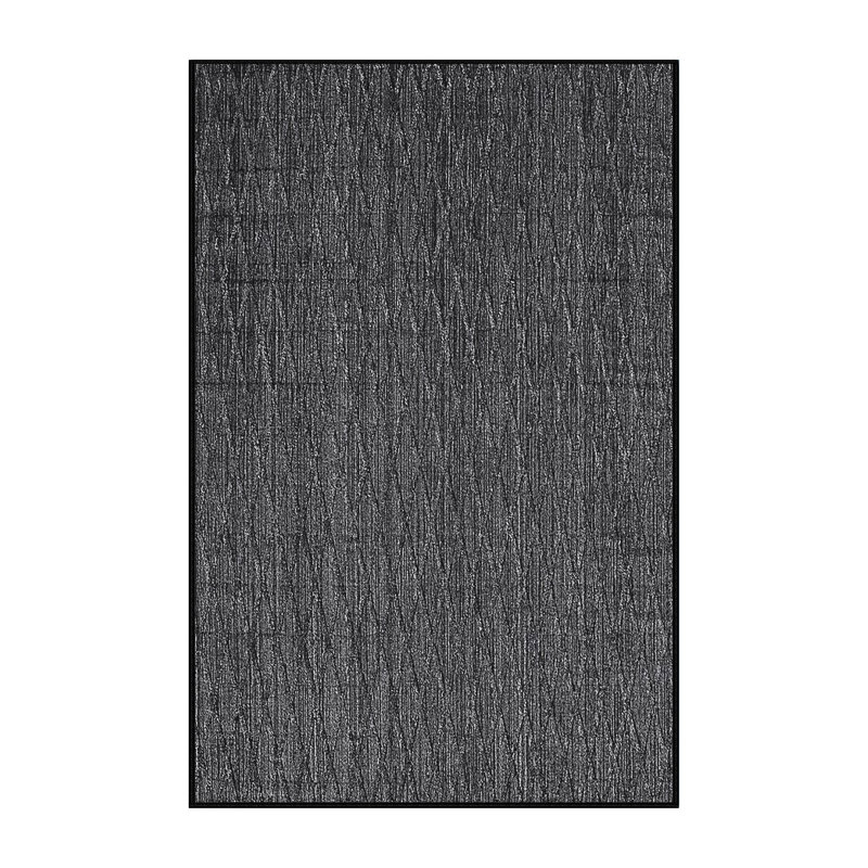 Tapis géométrique gris, Carré 8 pi