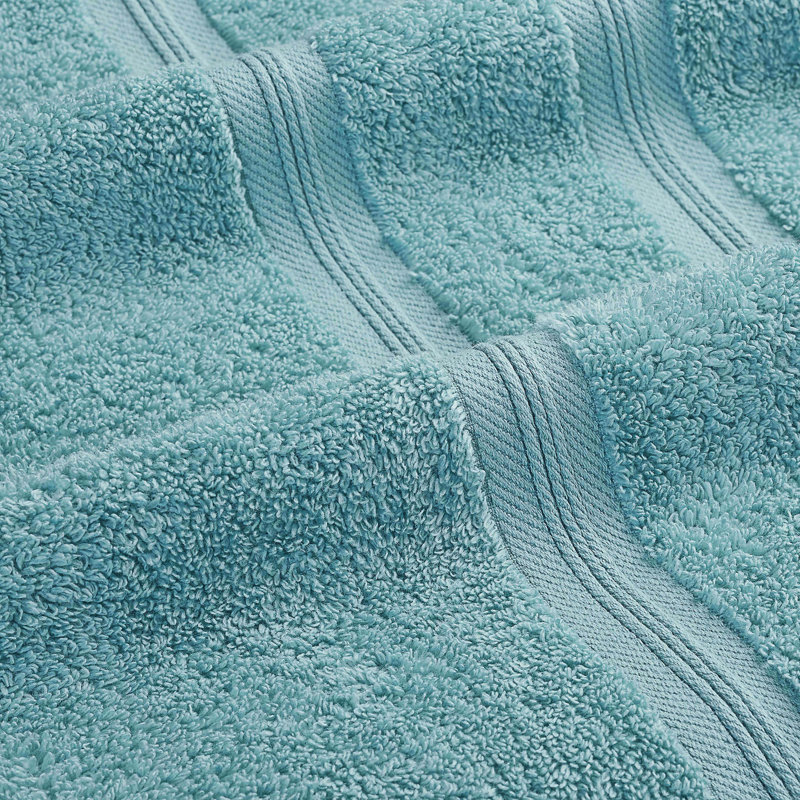 Smart Dry Zero Twist Cotton Medium Weight Bath Sheets (Set of 2), Turquoise
