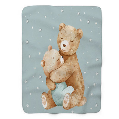 Loving Bear - 1 Piece Premium Sherpa Blanket