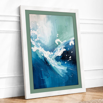 Turbulent Waters Coastal - Framed Print