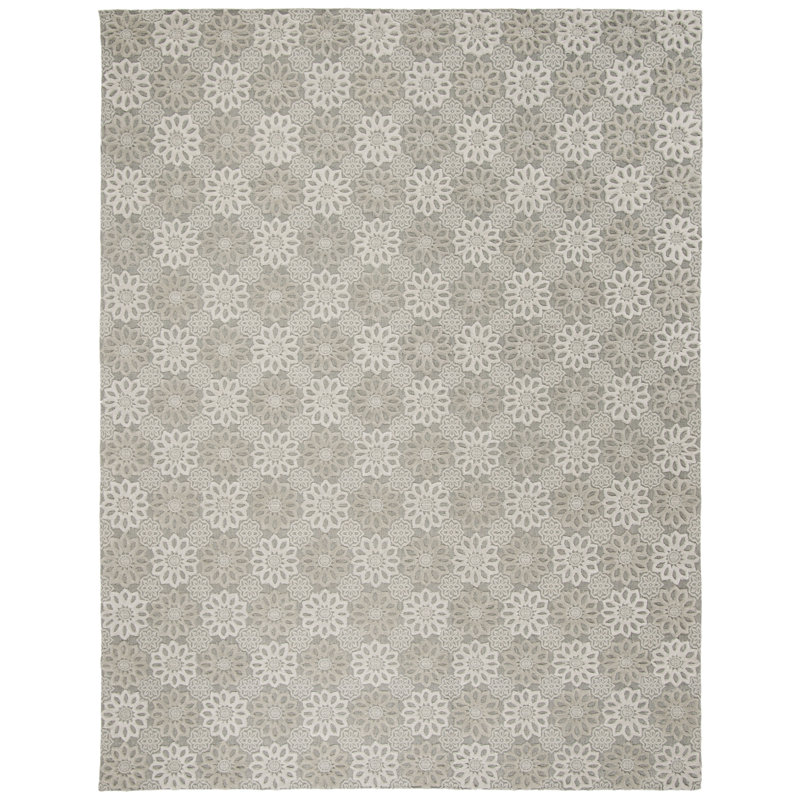 Sorento Hand Tufted Wool Floral Rug, Rectangle 8' x 10'