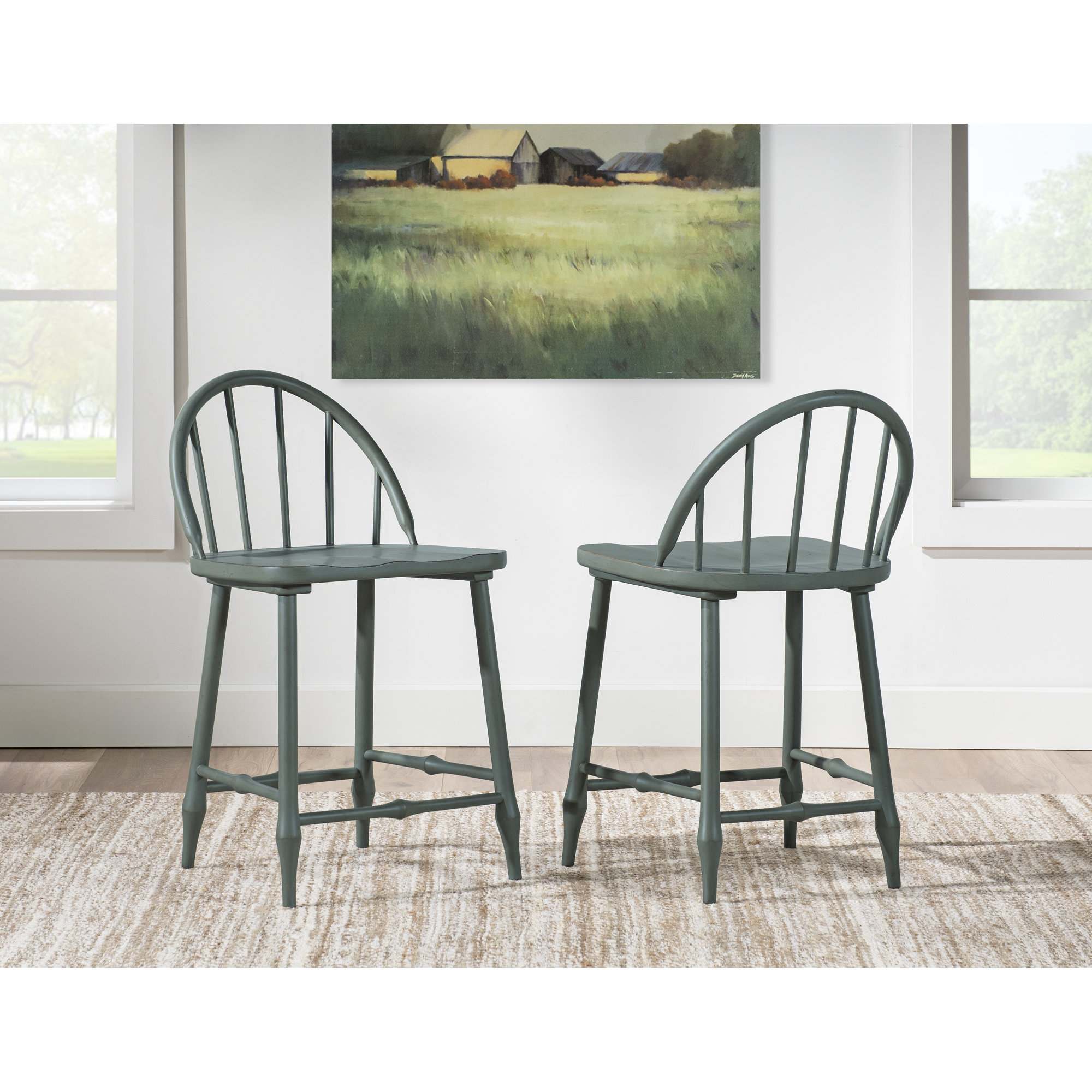 Country Living Counter Height Chair 1, Green