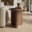 Potbelly Round End Table with Cross Base-1615457028