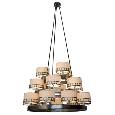 18 - Light Dimmable Geometric Chandelier