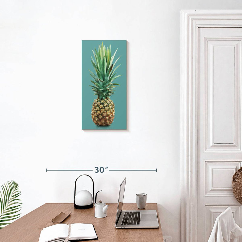 Ananas couronné, H 24 po x l 12 po
