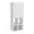 White Bathroom Cabinet With 1 Door And 4 Shelves, Complementing Different Interior Styles, Ideal For Small Spaces 、、、1 、4 、、