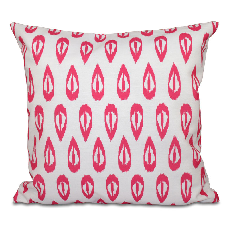 Housse de coussin carré et insert, H 18 po x l 18 po, Rose