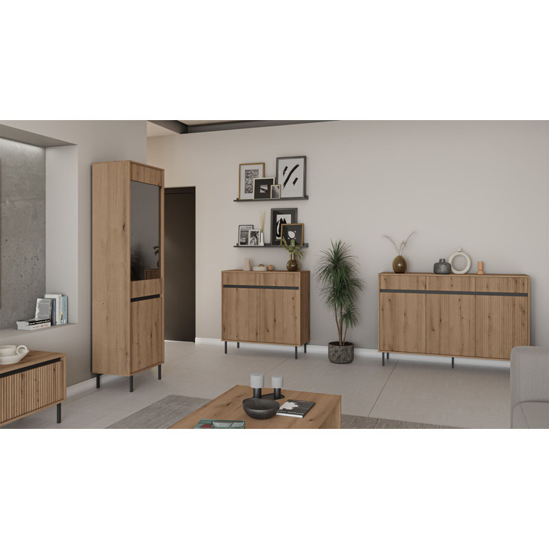 Bisleidy Display Cabinet, Brown