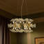 Lustre en cristal de pissenlit 23,6 pouces - longueur réglable / culot G9 / commande murale