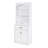 White Bathroom Storage Cabinet With Four Doors