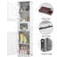 Armoire de salle de bain de 67 po de hauteur, armoire de rangement étroite avec portes et tablette réglable, armoire de plancher mince-587724974