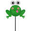 Piquet de jardin grenouille en métal