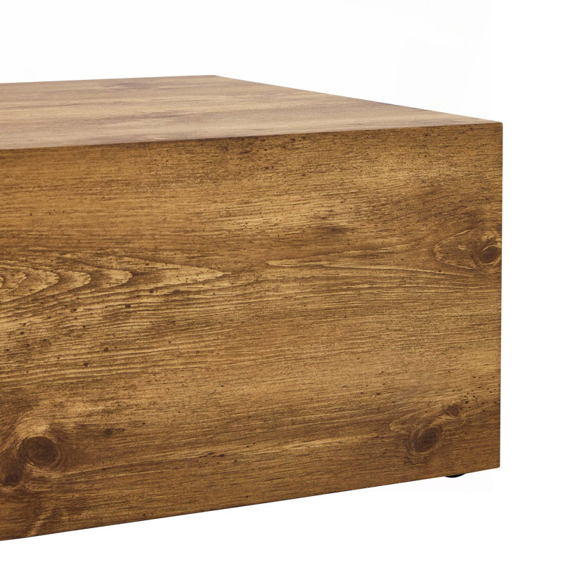 Rectangular Coffee Table, Wood, 11.93" H x 39.49" L x 23.74" W