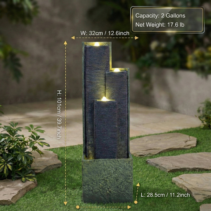 Fontaine 39 '' H 39 po