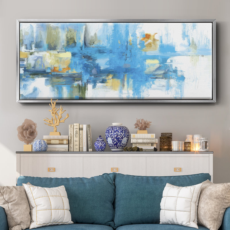 Metro Blue - Framed Canvas