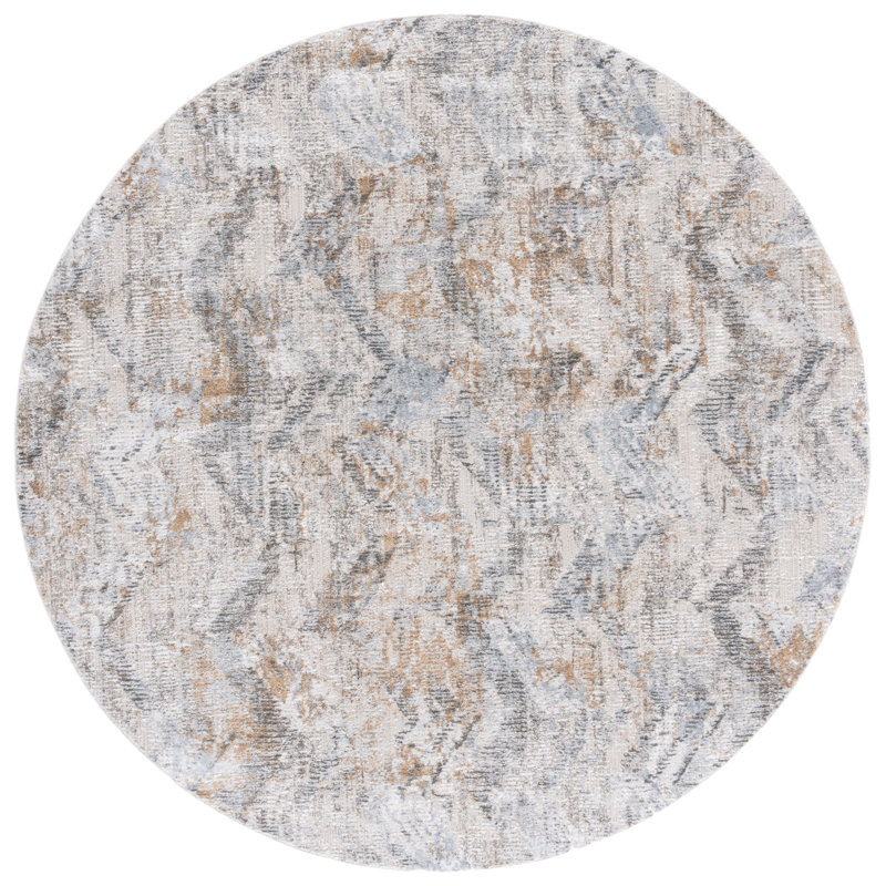 Princeton Performance Chevron Rug, Round 6'7"