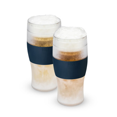 Beer FREEZE Cooling Cups in Varsity Blue