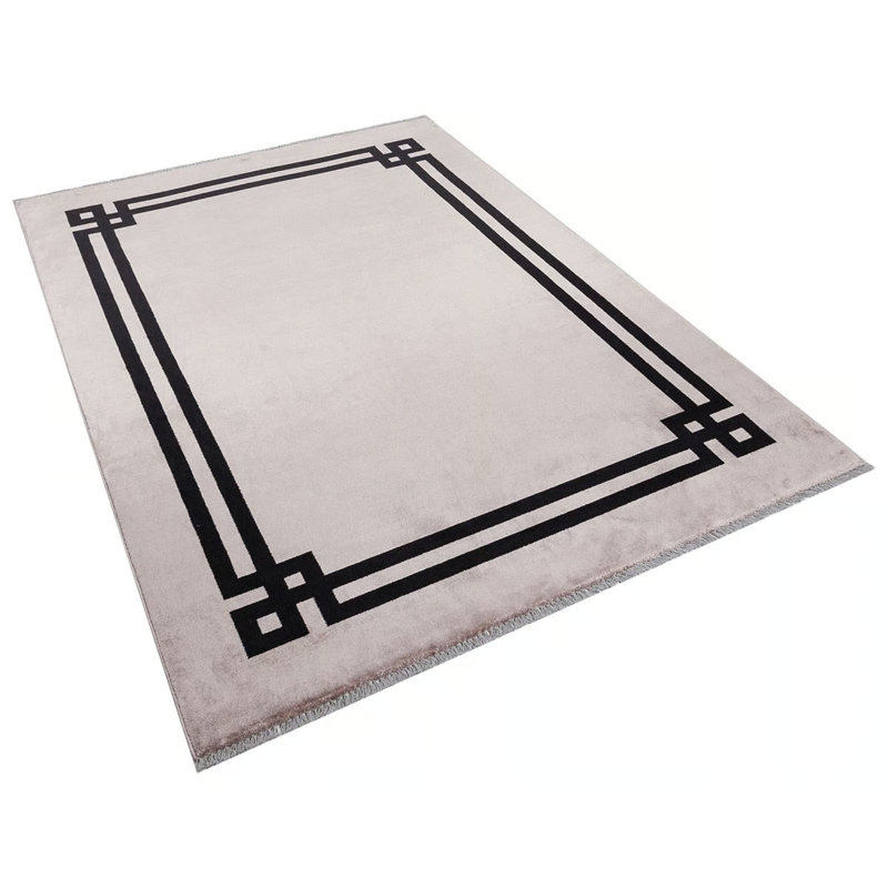 Mavera Viscose Geometric Indoor Rug, Rectangle 3'3" x 6'7"