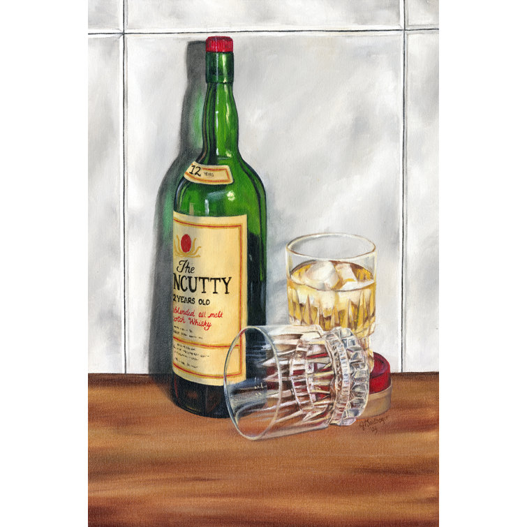 Scotch On The Rocks I - Wrapped Canvas Art Print