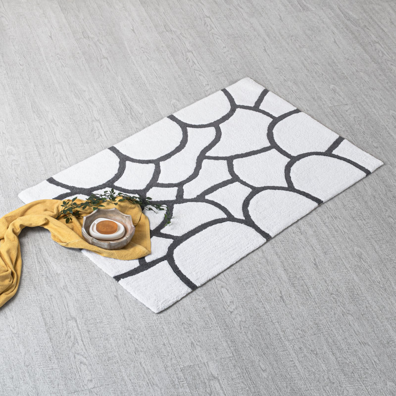 Tapis de bain Raul, l 30 po x L 50 po, gris