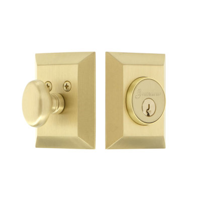 Grandeur Fifth Avenue Square Single Cylinder Deadbolt