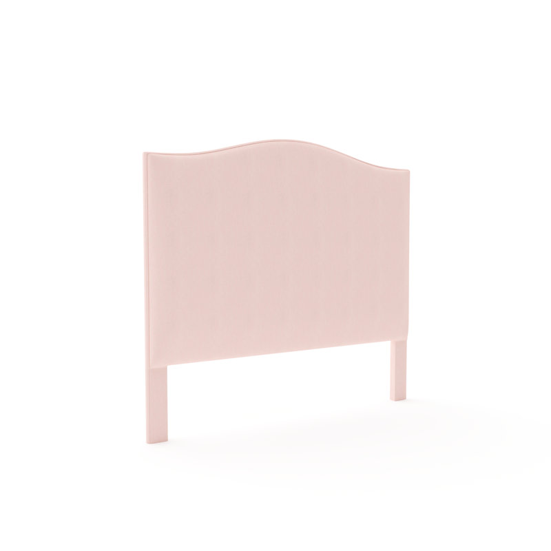 Tête de lit Guilford, Colombe velours performance vie chic, Lit simple