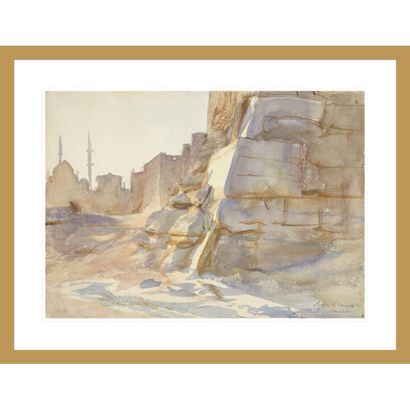 «CairoJohn Singer Sargent», estampe numérique encadrée, H 22,88 po x l 29,5 po