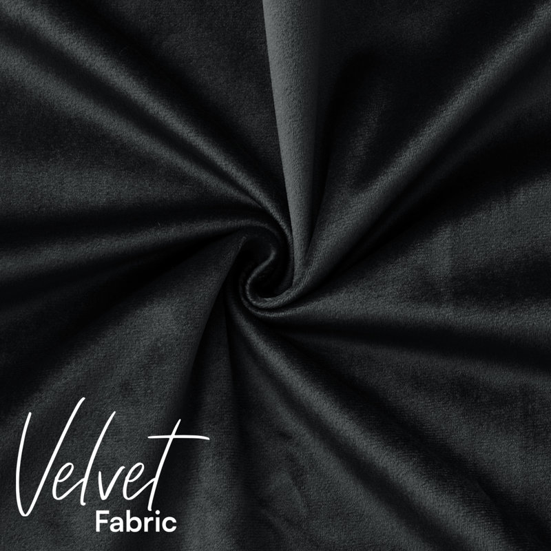 Plain Velvet Cushion Cover-(Pack of 4), Black