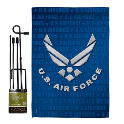 Double Sided 18.5'' H x 13'' W Polyester Flag Set