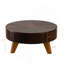 Table basse ronde rétro avec 3 pieds et espace de rangement, idéale pour le salon et le bureau-722995160-722995166-722995162