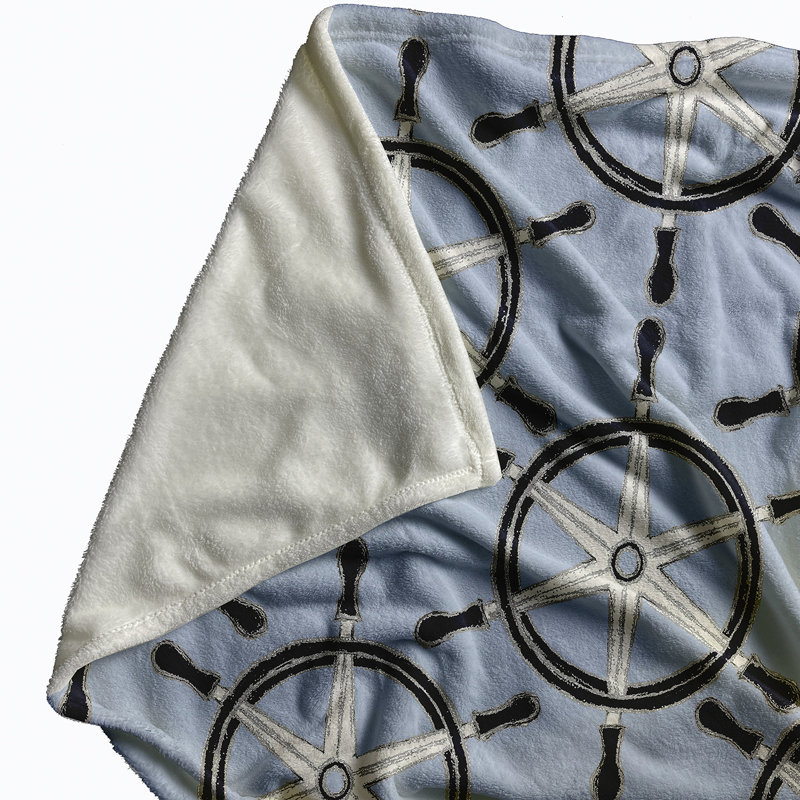 Couverture polaire Nantucket, Bleu, L 30 po x L 40 po