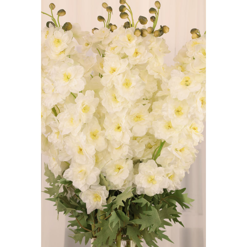 Delphinium - 35.5 Inches Box of 12, White