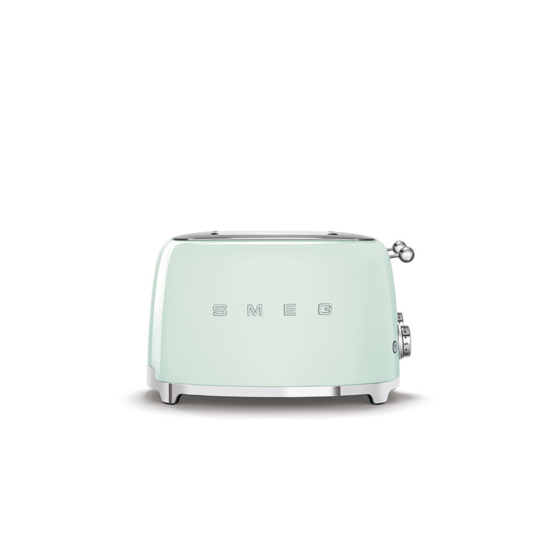 Smeg TSF03 50s Style Retro Four Slice Toaster, Pastel Green