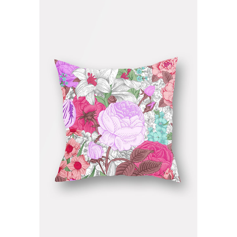 Housse de coussin Gutshall, Mauve / rose