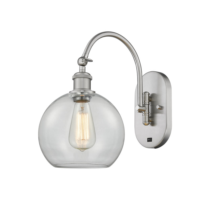 Ellington Swing Arm Sconce, Led, Brushed Satin Nickel