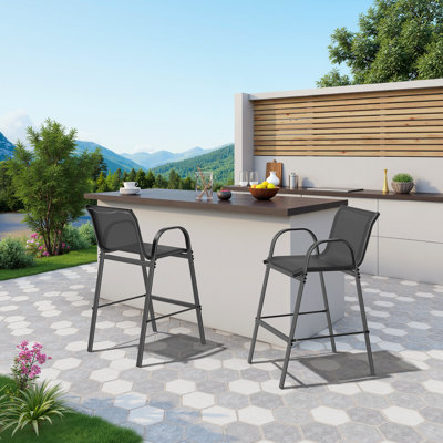 Cristel Patio Bar Stools (Set of 2)