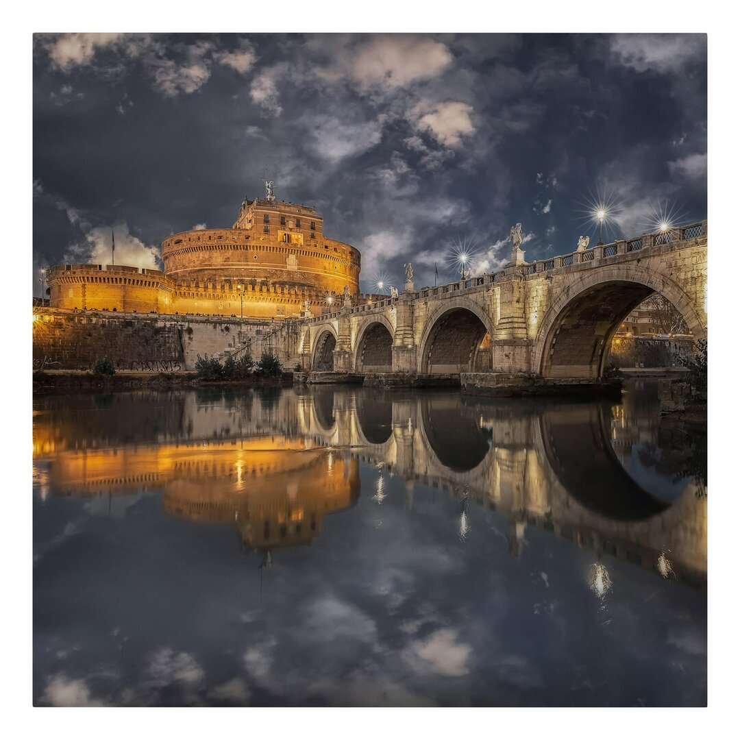 Leinwandbild Ponte Sant'Angelo In Rom