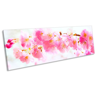 Z1830 Floral Spring Blossom - Wrapped Canvas Panoramic Print