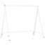Balancelle en métal, structure de balançoire robuste, support de chaise suspendue seulement, capacité de poids de 528 lb, pour cour, patio, pelouse, aire de jeux, blanc-1098695782